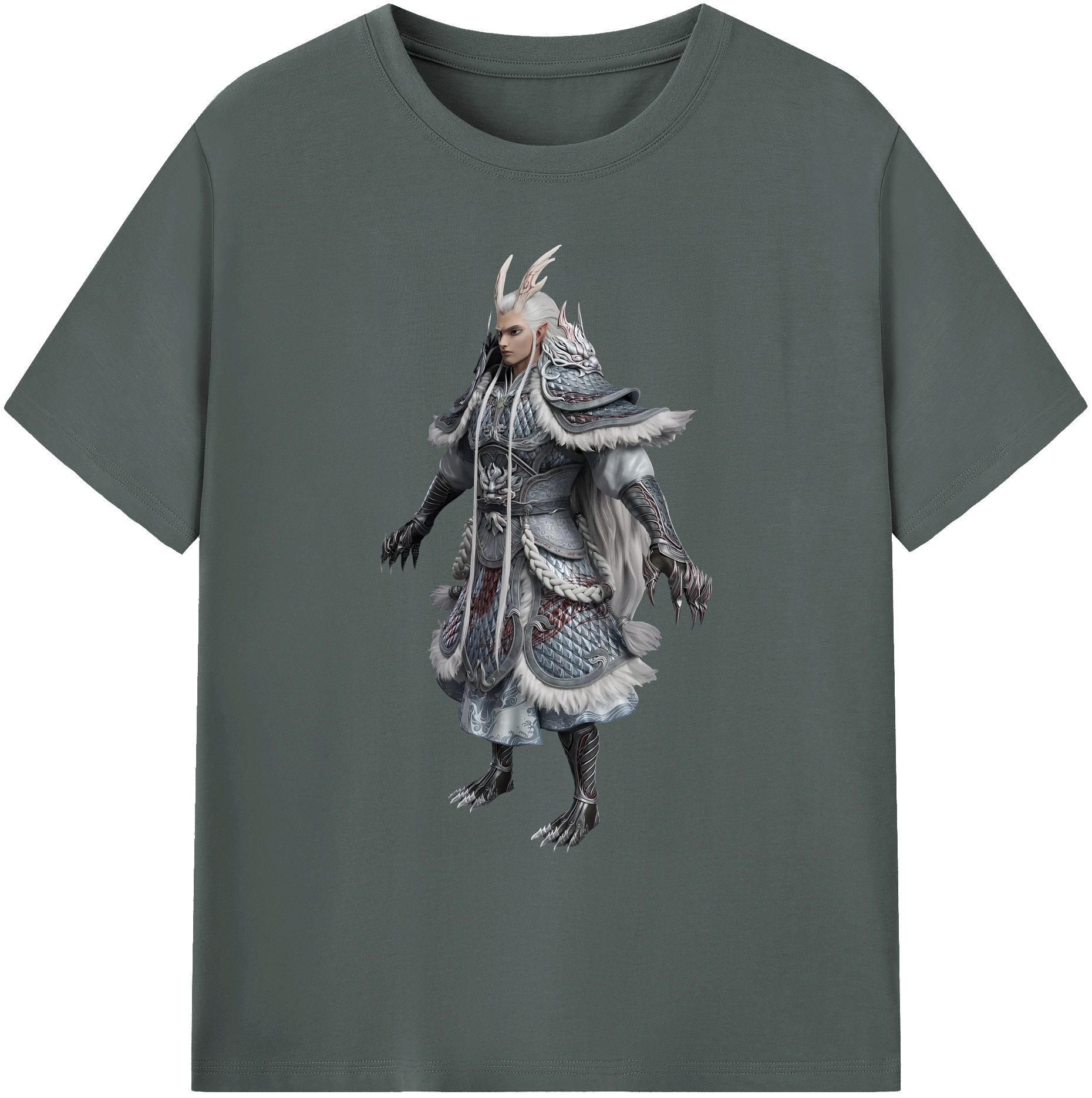 （画像用） Ne Zha 2 ナタ 魔童の大暴れ 綿100％ メンズ半袖Tシャツ｜肌触りやわらか＆通気性